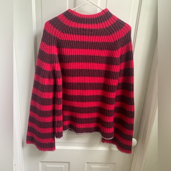 Anthropologie Maeve Striped Turtleneck Sweater XL
Pink Maroon - Picture 8 of 8